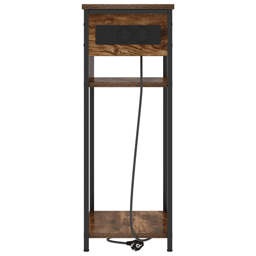 Mesa De Cabeceira - Mesinha De Cabeceira Carvalho fumado 41 x 28 x 76 cm