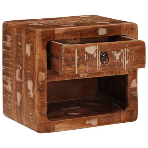 Mesa De Cabeceira De Parede - Mesinha De Cabeceira Multicolor 40 x 30 x 36 cm