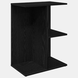 Mesa De Cabeceira - Mesinha De Cabeceira 46,5x29x61cm derivados madeira preto