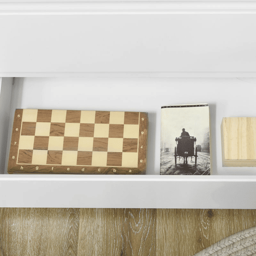 HOMCOM Cómoda Moderna com 3 Gavetas Cómoda de Madeira para Dormitório Sala de Estar Carga Máxima 40 kg 70x37x75 cm Branco e Madeira