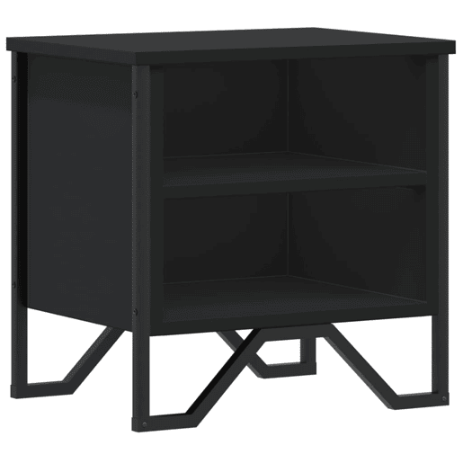 Mesa De Cabeceira - Mesinha De Cabeceira 40x30x40 cm contraplacado preto