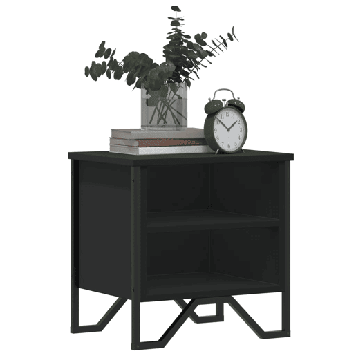 Mesa De Cabeceira - Mesinha De Cabeceira 40x30x40 cm contraplacado preto
