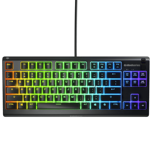 Teclado Gaming SteelSeries APEX 3 TKL Preto Qwerty espanhol