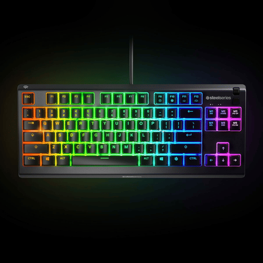 Teclado Gaming SteelSeries APEX 3 TKL Preto Qwerty espanhol
