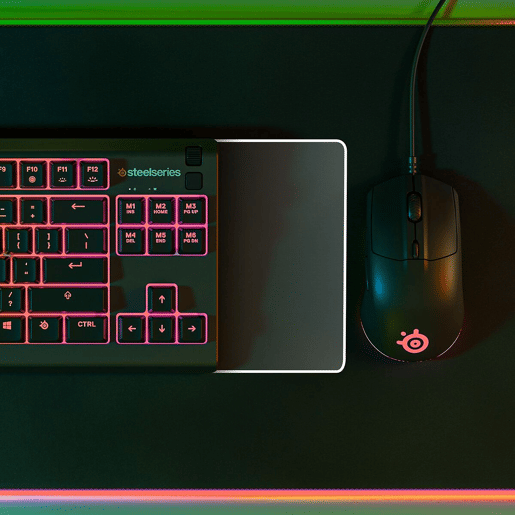 Teclado Gaming SteelSeries APEX 3 TKL Preto Qwerty espanhol