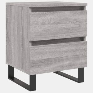 Mesa De Cabeceira - Mesinha De Cabeceira 40x35x50 cm derivados de madeira cinza sonoma