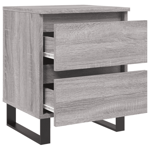 Mesa De Cabeceira - Mesinha De Cabeceira 40x35x50 cm derivados de madeira cinza sonoma