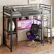Cama alta para niños 94x203 Cama alta para niños 94x203 Negro