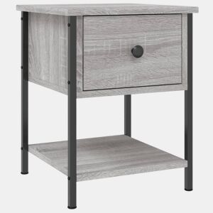 Mesa De Cabeceira - Mesinha De Cabeceira 34x35,5x45 cm derivados madeira cinza sonoma