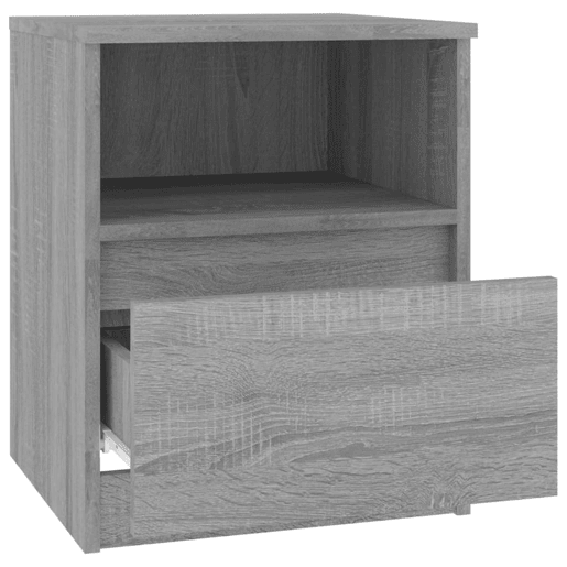 Mesa De Cabeceira - Mesinha De Cabeceira 40x40x50 cm derivados de madeira cinzento sonoma
