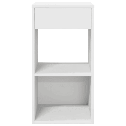 Lote de 2 Mesa De Cabeceira - Mesinha De Cabeceira com gaveta 35x34x66,5 cm branco