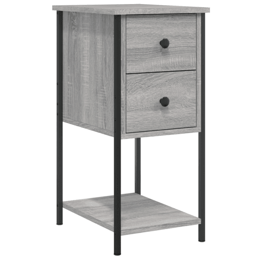 Mesa De Cabeceira - Mesinha De Cabeceira 32x42x70 cm derivados madeira sonoma cinza