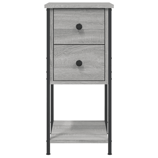 Mesa De Cabeceira - Mesinha De Cabeceira 32x42x70 cm derivados madeira sonoma cinza
