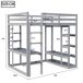 Cama alta para niños 148x205 Cama alta para niños 148x205 Gris