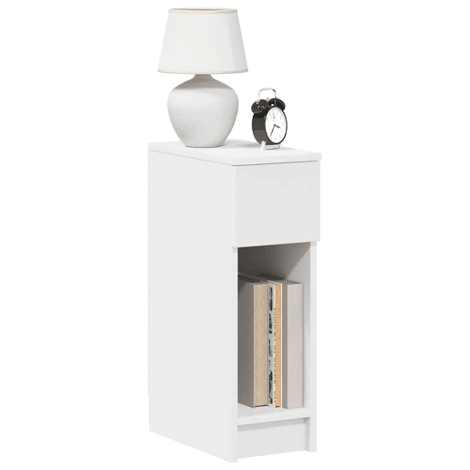 Mesa De Cabeceira - Mesinha De Cabeceira com gaveta 20x36x60 cm branco