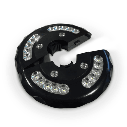 Luz LED para guarda-sol à distância, Lampada LED, Preto, 19x19x3 cm