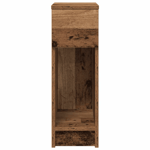 Mesa De Cabeceira - Mesinha De Cabeceira com gaveta 20x36x60 cm madeira velha