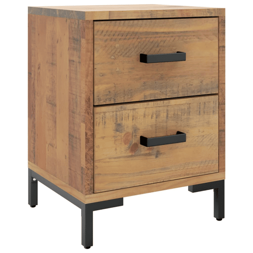 Mesa De Cabeceira - Mesinha De Cabeceira 36x30x45 cm pinho maciço castanho Mesa De Cabeceira - Mesinha De Cabeceira 36x30x45 cm pinho maciço castanho