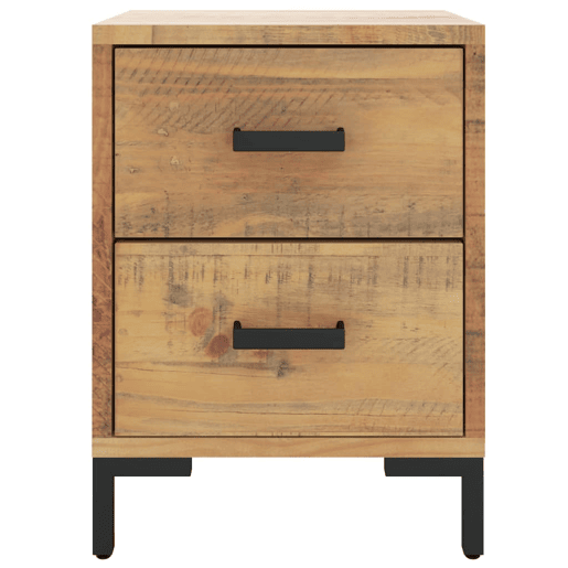 Mesa De Cabeceira - Mesinha De Cabeceira 36x30x45 cm pinho maciço castanho Mesa De Cabeceira - Mesinha De Cabeceira 36x30x45 cm pinho maciço castanho