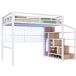 Cama alta para niños 144x254 Cama alta para niños 144x254 Blanco