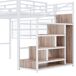Cama alta para niños 144x254 Cama alta para niños 144x254 Blanco