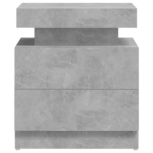 Mesa De Cabeceira - Mesinha De Cabeceira 45x35x52cm derivados madeira cinzento cimento