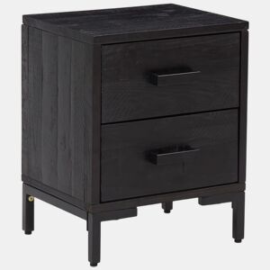 Mesa De Cabeceira - Mesinha De Cabeceira 36x30x45 cm pinho maciço preto