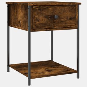Mesa De Cabeceira - Mesinha De Cabeceira 44x45x58 cm derivados madeira carvalho fumado