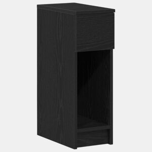 Mesa De Cabeceira - Mesinha De Cabeceira com gaveta 20x36x60 cm carvalho preto