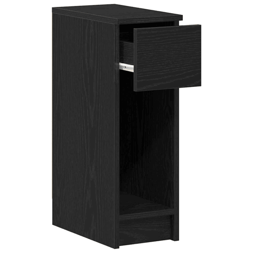 Mesa De Cabeceira - Mesinha De Cabeceira com gaveta 20x36x60 cm carvalho preto