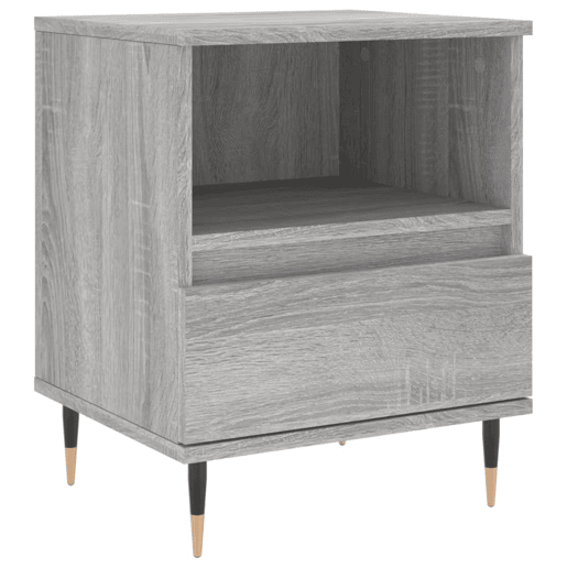 Mesa De Cabeceira - Mesinha De Cabeceira 40x35x50 cm derivados de madeira cinza sonoma