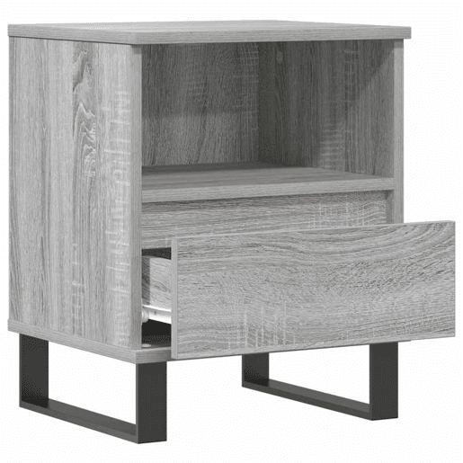 Mesa De Cabeceira - Mesinha De Cabeceira 40x35x50 cm derivados de madeira cinza sonoma