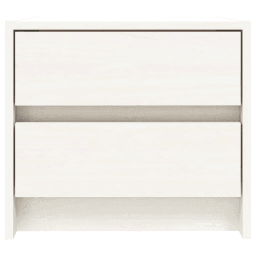 Mesa De Cabeceira - Mesinha De Cabeceira 40x31x35,5 cm madeira de pinho maciça branco Mesa De Cabeceira - Mesinha De Cabeceira 40x31x35,5 cm madeira de pinho maciça branco