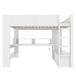 Cama alta para niño 153x218 Cama alta para niño 153x218 Blanco