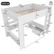 Cama alta para niño 153x218 Cama alta para niño 153x218 Blanco