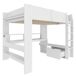Cama alta para niño 153x218 Cama alta para niño 153x218 Blanco