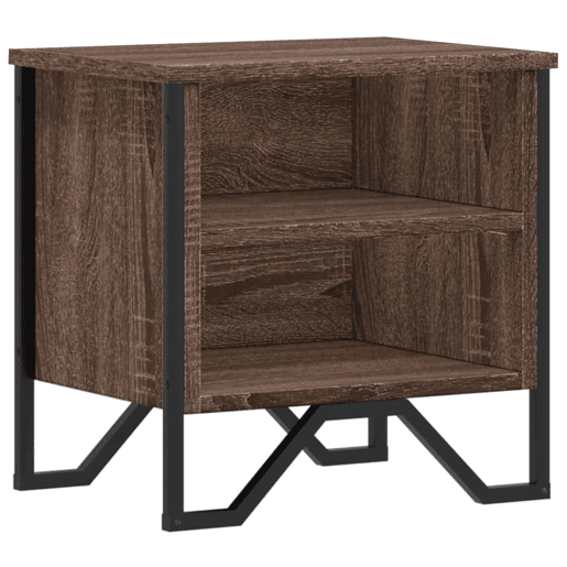 Mesa De Cabeceira - Mesinha De Cabeceira 40x30x40 cm contraplacado carvalho castanho