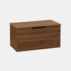 Cómoda com banco, cabeceira da cama, decoração em madeira de nogueira, Nepal, Madeira de nogueira, 80x40x40 cm