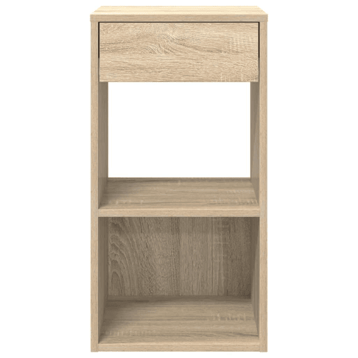 Lote de 2 Mesa De Cabeceira - Mesinha De Cabeceira com gaveta 35x34x66,5cm carvalho sonoma