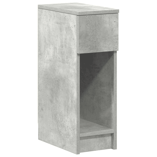 Mesa De Cabeceira - Mesinha De Cabeceira com gaveta 20x36x60 cm cinzento cimento