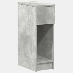Mesa De Cabeceira - Mesinha De Cabeceira com gaveta 20x36x60 cm cinzento cimento