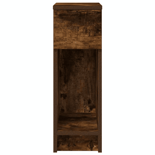 Mesa De Cabeceira - Mesinha De Cabeceira com gaveta 20x36x60 cm carvalho fumado
