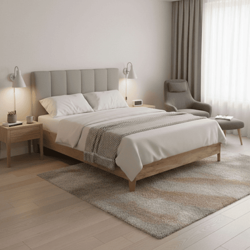 Sofá-cama de quarto Cope 90x190 cm, Carvalho Amazonas, tampa reforçada anti-curvatura, abertura manual de botija de gás, pés em faia de 11 cm