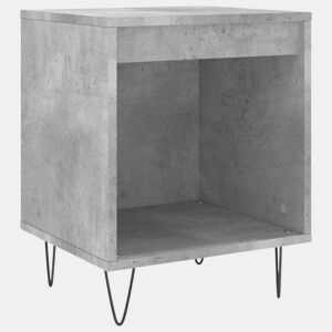 Mesa De Cabeceira - Mesinha De Cabeceira 40x35x50cm derivados madeira cinzento cimento