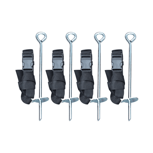 Kit de fixação para trampolins, Polaris, Preto