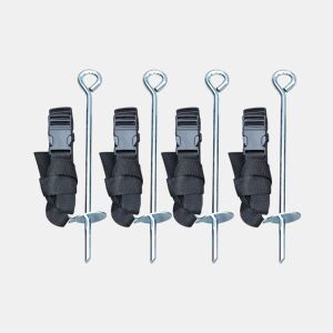 Kit de fixação para trampolins, Polaris, Preto