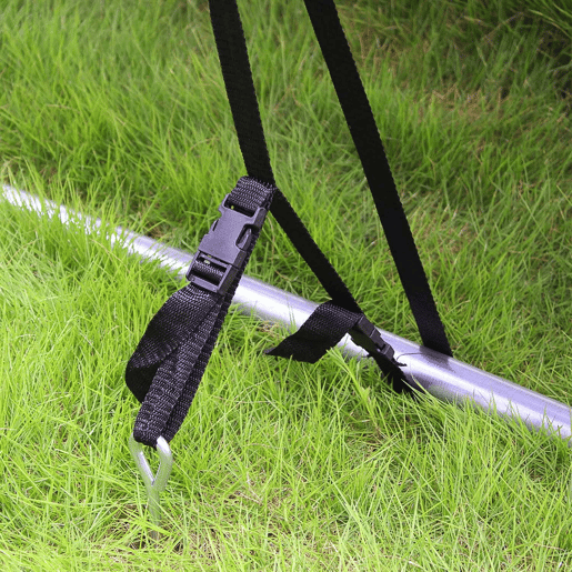 Kit de fixação para trampolins, Polaris, Preto