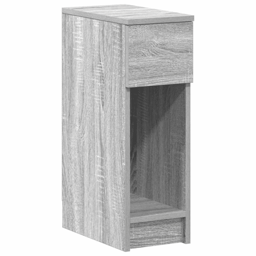 Mesa De Cabeceira - Mesinha De Cabeceira com gaveta 20x36x60 cm cinzento sonoma