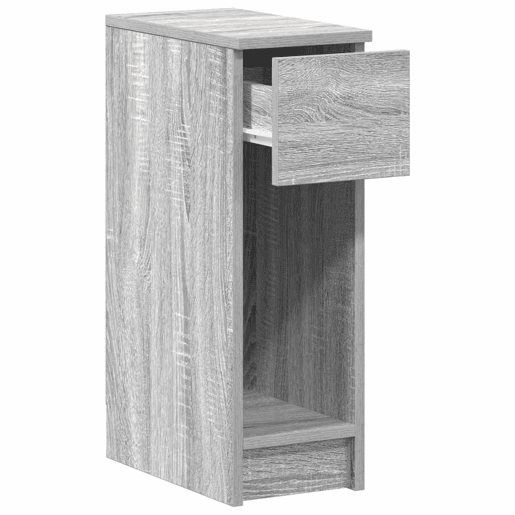 Mesa De Cabeceira - Mesinha De Cabeceira com gaveta 20x36x60 cm cinzento sonoma