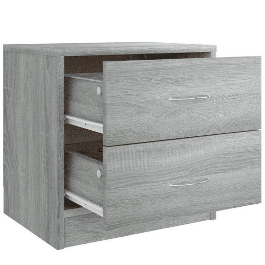 Mesa De Cabeceira - Mesinha De Cabeceira 40x30x40 cm derivados de madeira cinzento sonoma